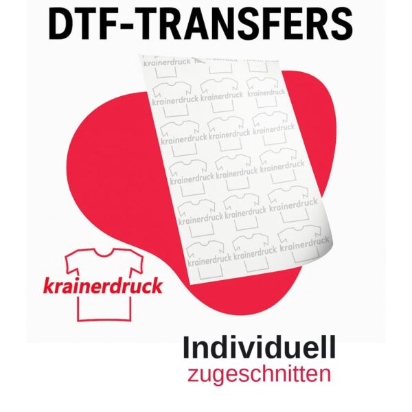 DTF Folie individuell zugeschnitten von Krainerdruck