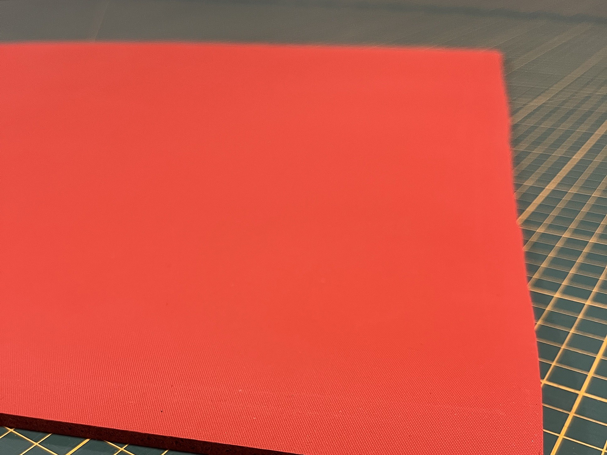 Silikon-Bügelmatte, 6 mm Silikonschaum, rot