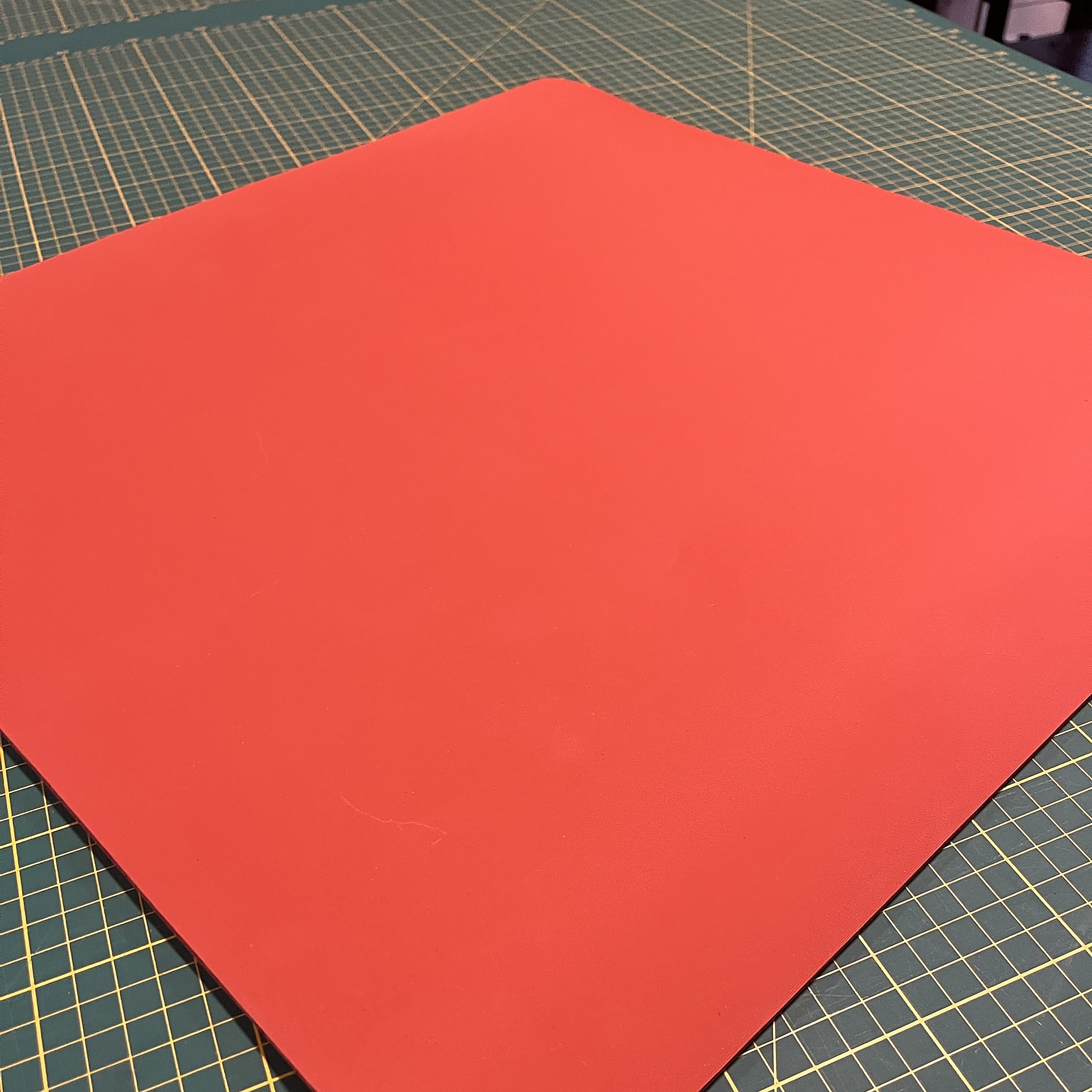 Silikon-Bügelmatte, 6 mm Silikonschaum, rot
